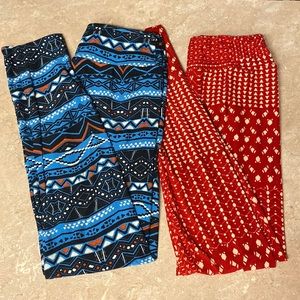 Bundle of 2 LulaRoe Leggings OneSize